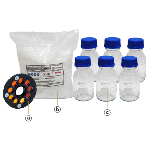 Conjunto para determinar el contenido de materia orgánica